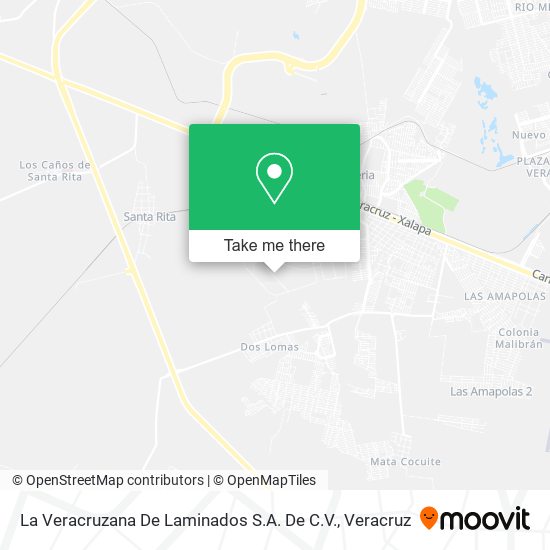 La Veracruzana De Laminados S.A. De C.V. map