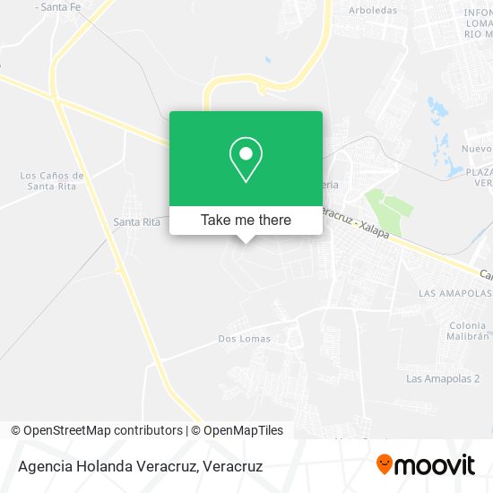 Agencia Holanda Veracruz map