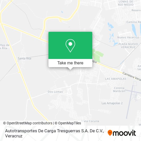 Autotransportes De Carga Tresguerras S.A. De C.V. map