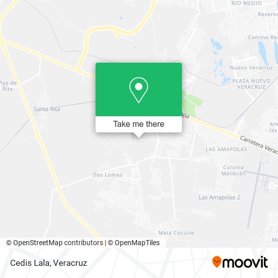 Mapa de Cedis Lala