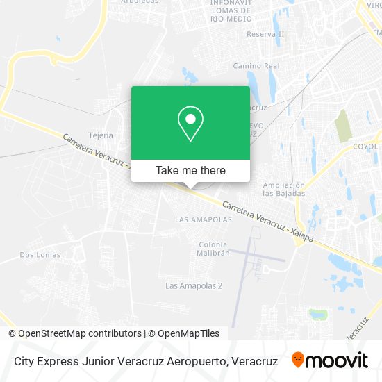 City Express Junior Veracruz Aeropuerto map
