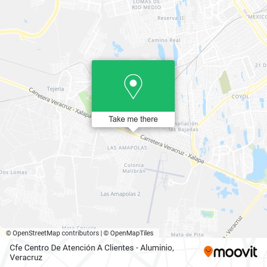Cfe Centro De Atención A Clientes - Aluminio map