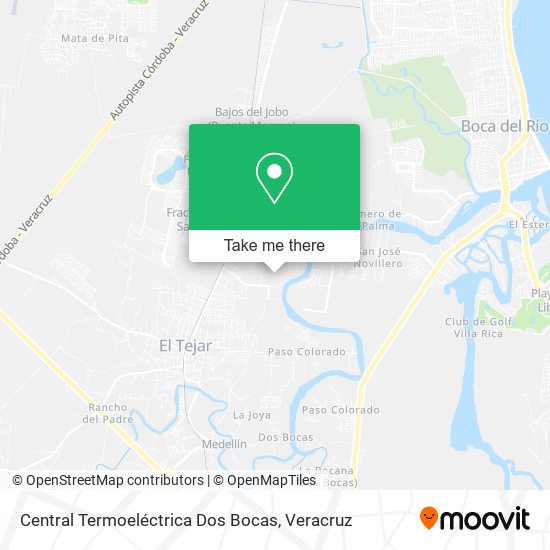 Central Termoeléctrica Dos Bocas map