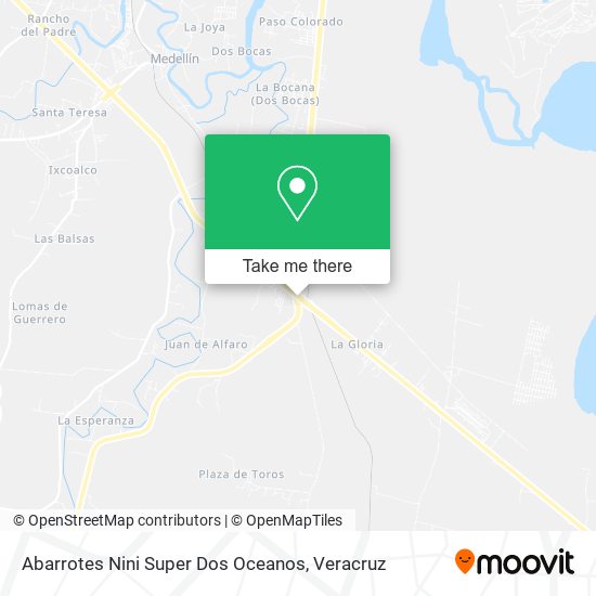 Mapa de Abarrotes Nini Super Dos Oceanos