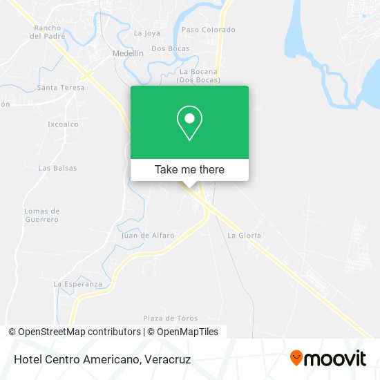 Hotel Centro Americano map