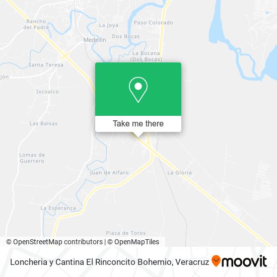 Loncheria y Cantina El Rinconcito Bohemio map