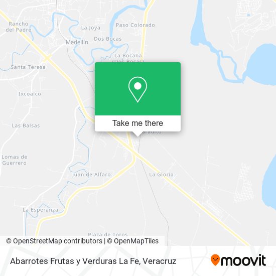 Mapa de Abarrotes Frutas y Verduras La Fe