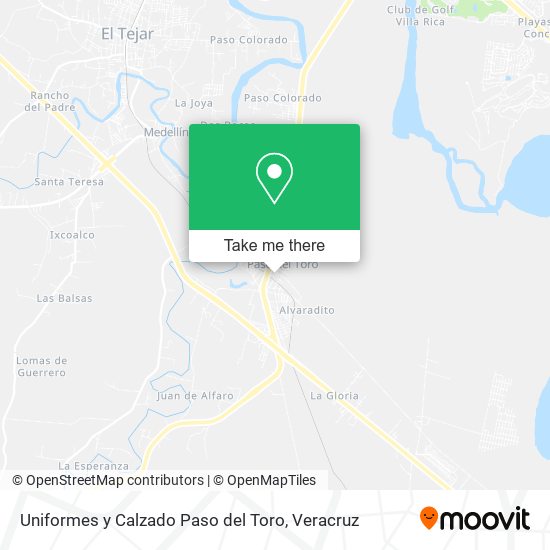 Mapa de Uniformes y Calzado Paso del Toro