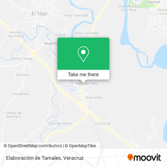 Elaboración de Tamales map