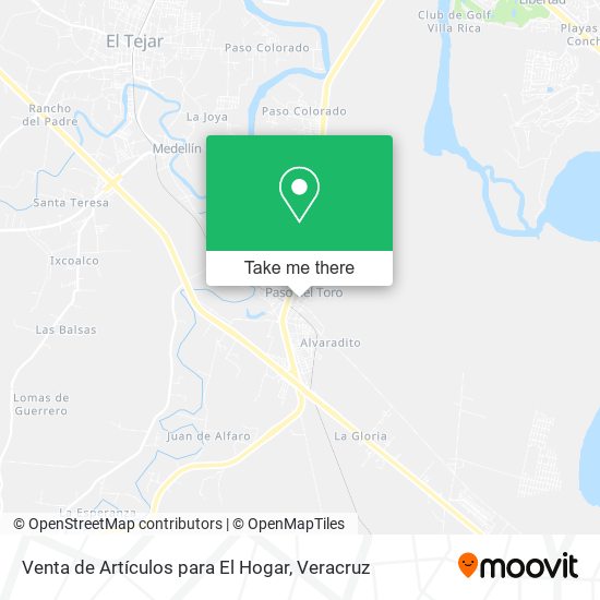 Venta de Artículos para El Hogar map