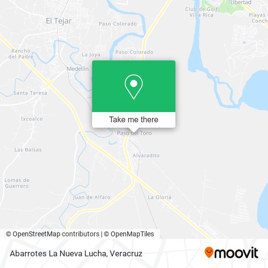 Abarrotes La Nueva Lucha map