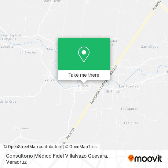 Mapa de Consultorio Médico Fidel Villalvazo Guevara