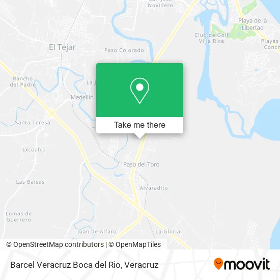 Barcel Veracruz Boca del Rio map