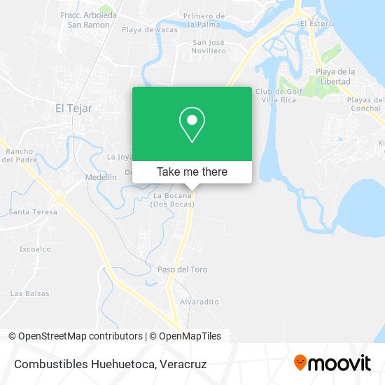 Combustibles Huehuetoca map