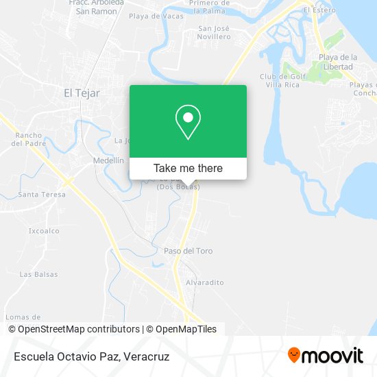 Mapa de Escuela Octavio Paz