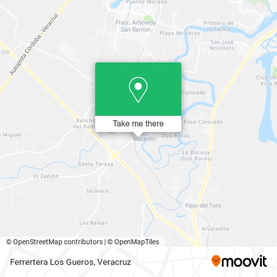 Ferrertera Los Gueros map