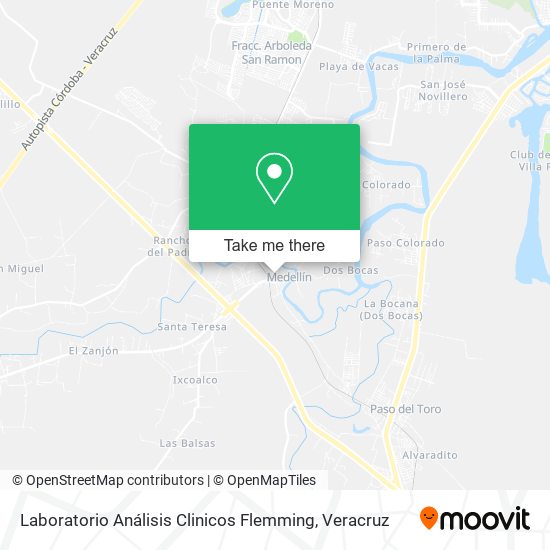 Laboratorio Análisis Clinicos Flemming map