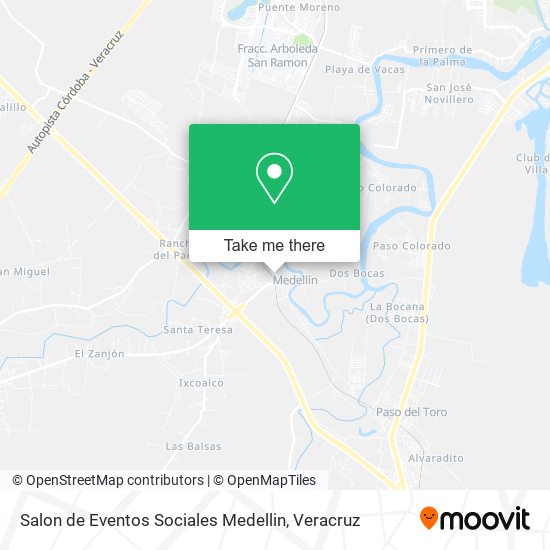 Mapa de Salon de Eventos Sociales Medellin