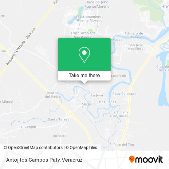 Antojitos Campos Paty map
