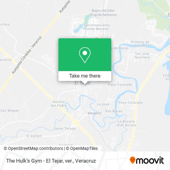 Mapa de The Hulk's Gym - El Tejar, ver.