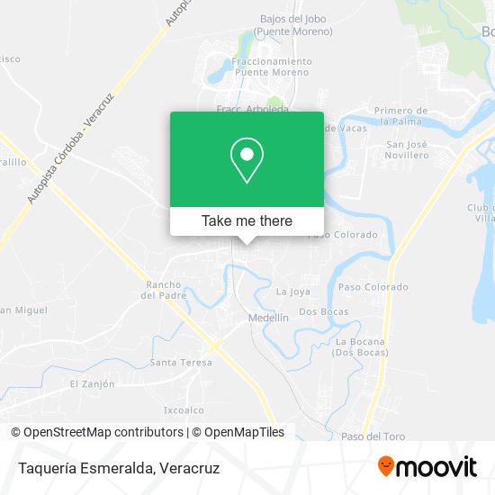 Mapa de Taquería Esmeralda