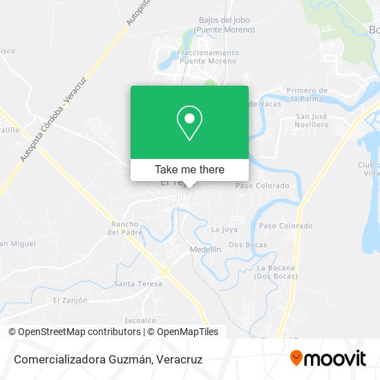 Mapa de Comercializadora Guzmán
