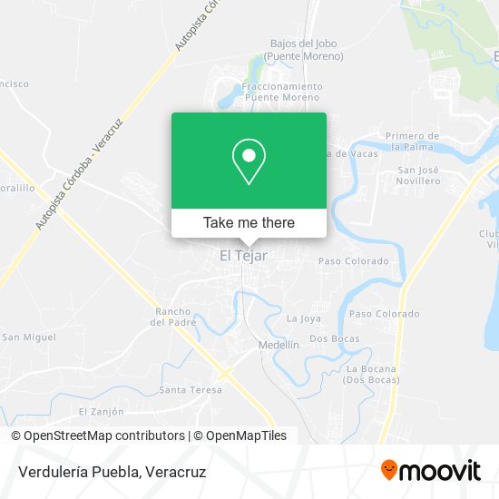Verdulería Puebla map