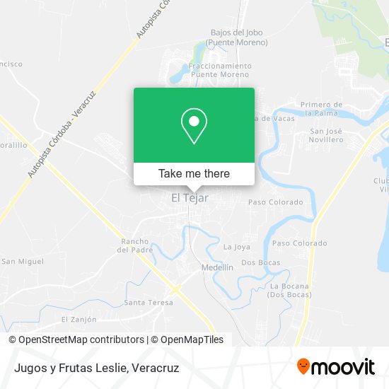 Mapa de Jugos y Frutas Leslie