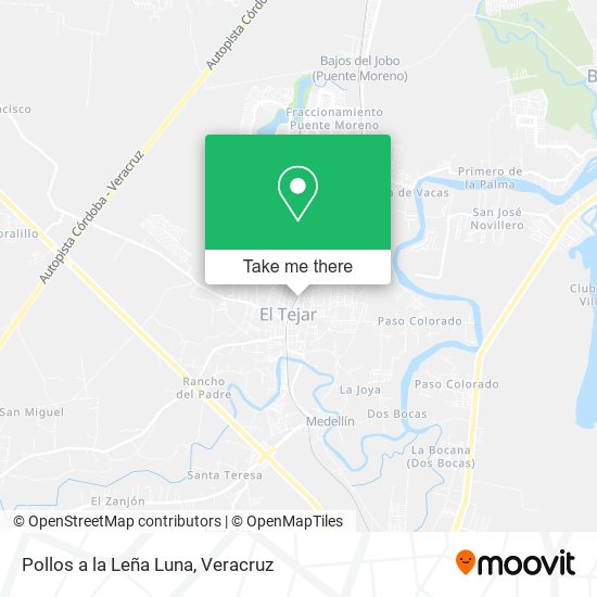 Mapa de Pollos a la Leña Luna