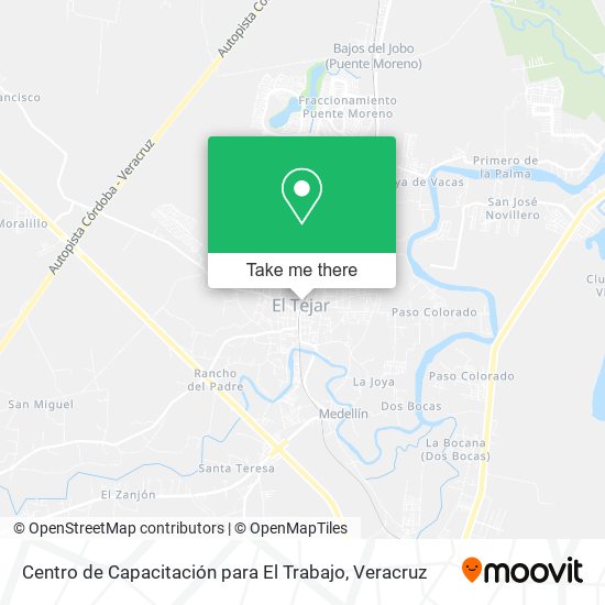 Centro de Capacitación para El Trabajo map