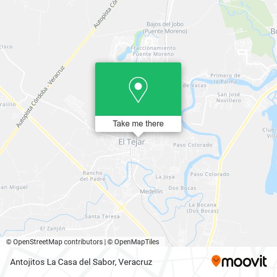 Mapa de Antojitos La Casa del Sabor