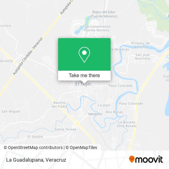 Mapa de La Guadalupana