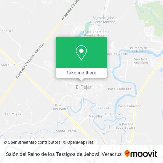 Salón del Reino de los Testigos de Jehová map