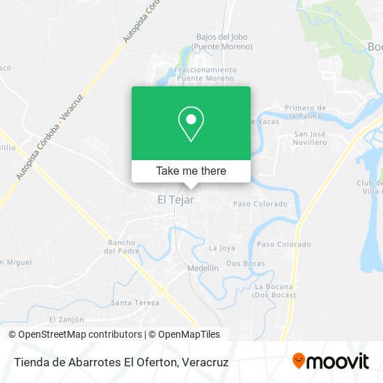Mapa de Tienda de Abarrotes El Oferton