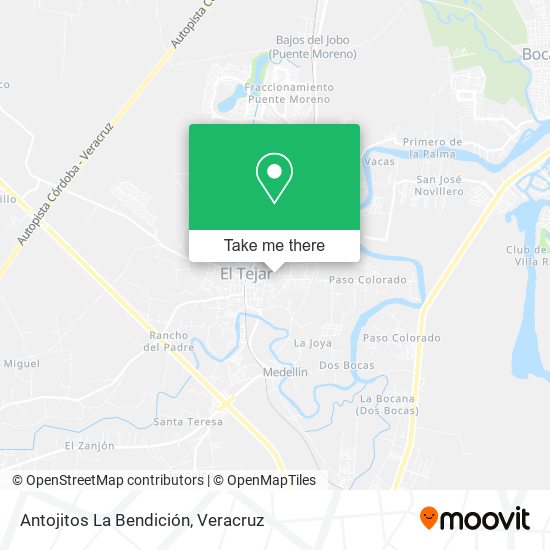 Antojitos La Bendición map