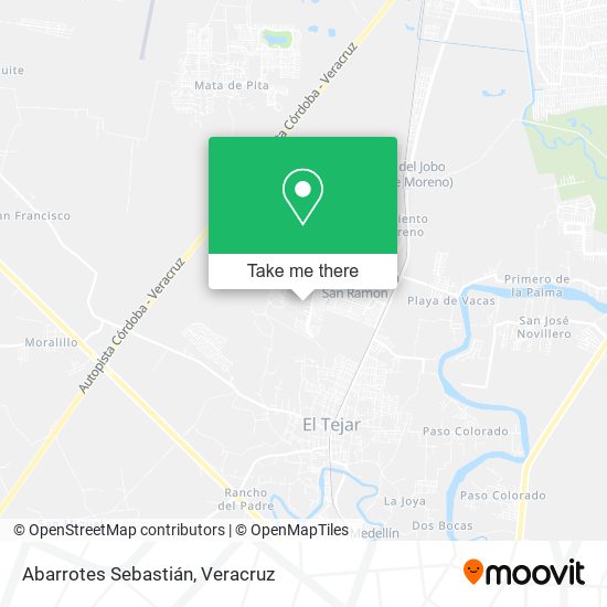 Abarrotes Sebastián map
