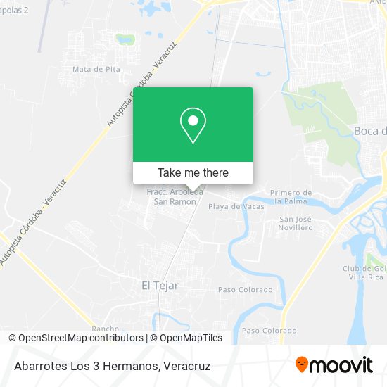 Abarrotes Los 3 Hermanos map