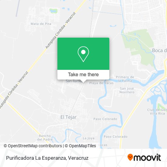 Purificadora La Esperanza map