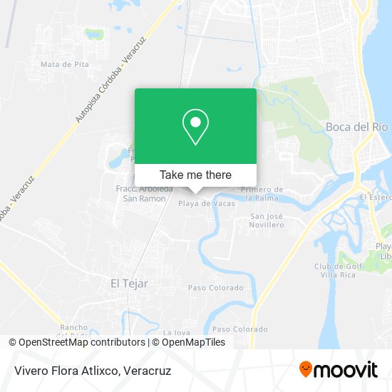 Mapa de Vivero Flora Atlixco