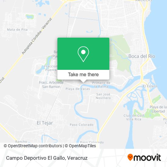 Campo Deportivo El Gallo map