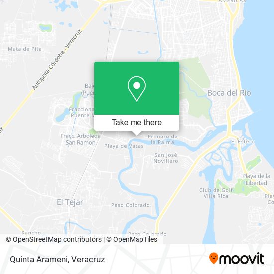 Mapa de Quinta Arameni