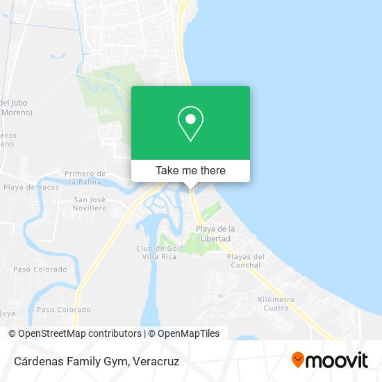 Cárdenas Family Gym map