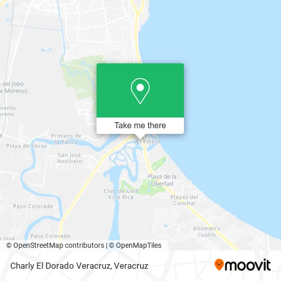 Charly El Dorado Veracruz map