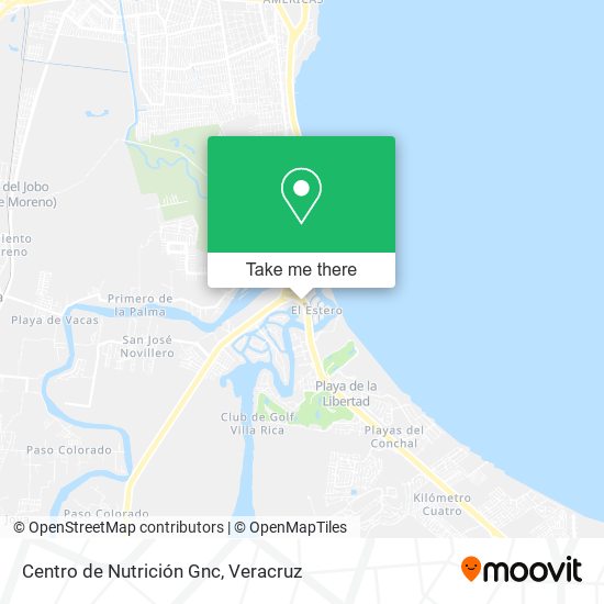Mapa de Centro de Nutrición Gnc