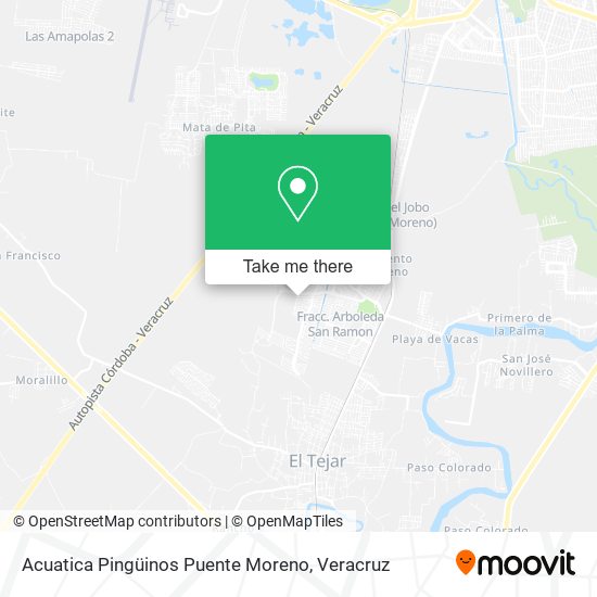 Acuatica Pingüinos Puente Moreno map