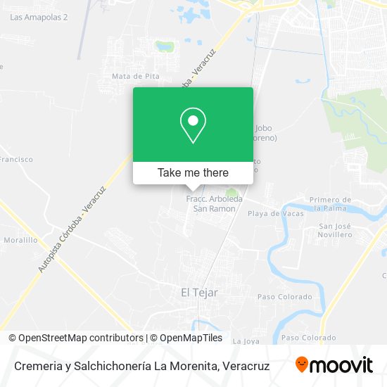 Mapa de Cremeria y Salchichonería La Morenita