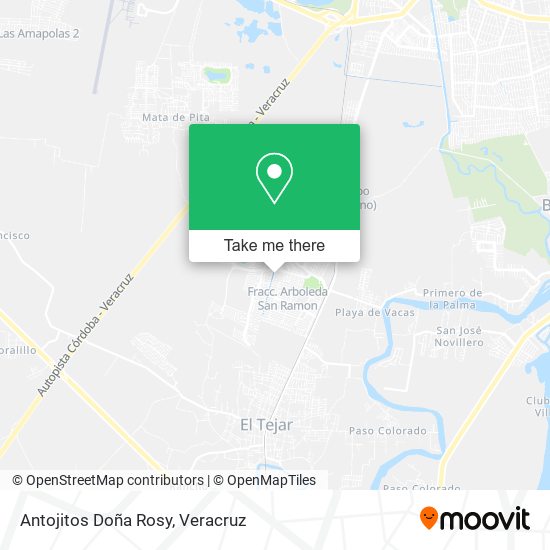 Mapa de Antojitos Doña Rosy
