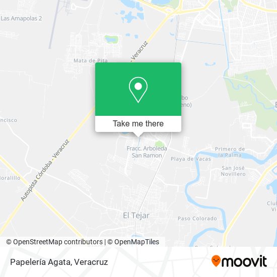 Papelería Agata map