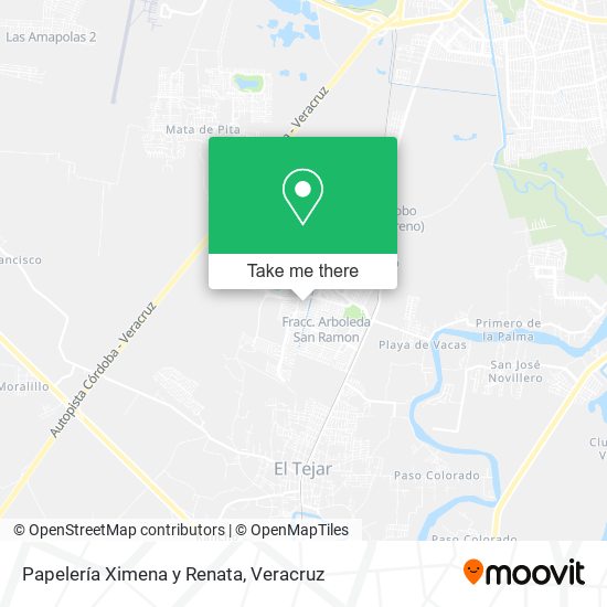 Mapa de Papelería Ximena y Renata