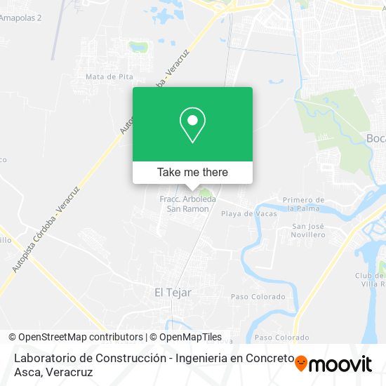 Mapa de Laboratorio de Construcción - Ingenieria en Concreto Asca